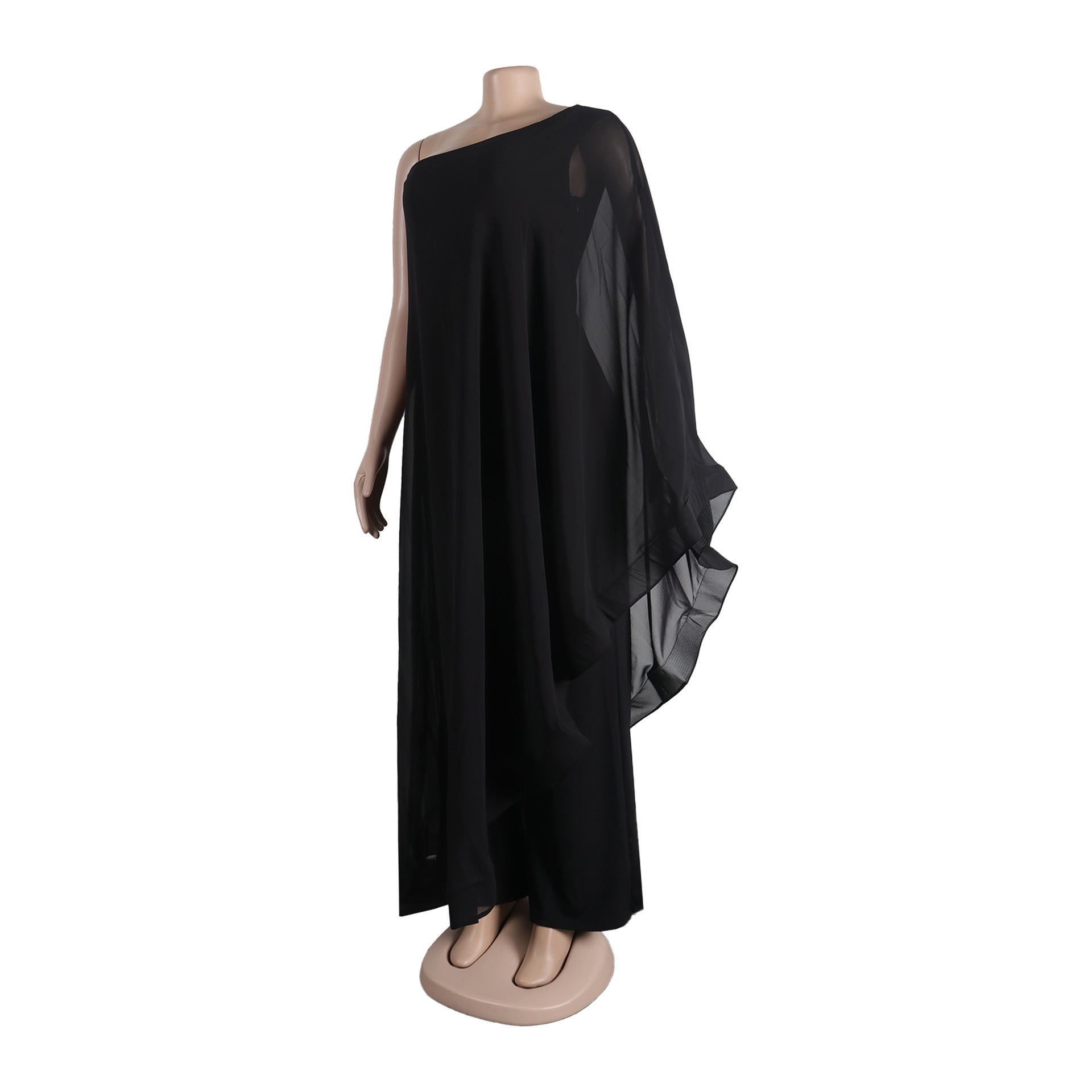 Women Sexy One Shoulder Sleeveless Stretch Jumpsuit 40