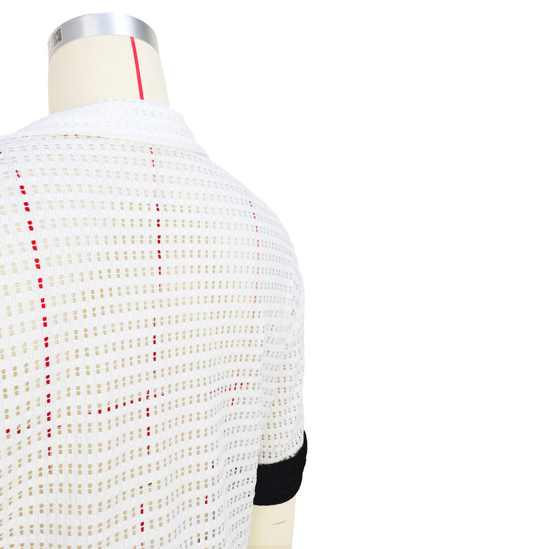 Women Solid Button Short Sleeve Top and Short Two-Piece Set 29