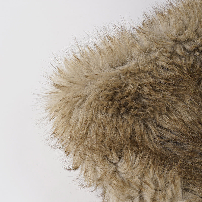 Women sexy fur solid shorts 14