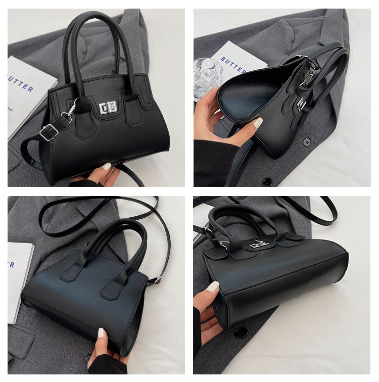 Bag Handbag Solid Color Simple Shoulder Messenger Bag Ladies Bag 18