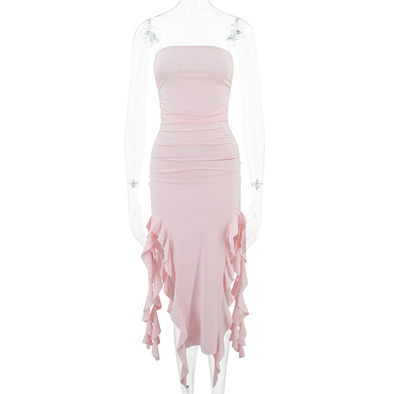 Summer strapless jellyfish sashes sexy dress women's clothing 27