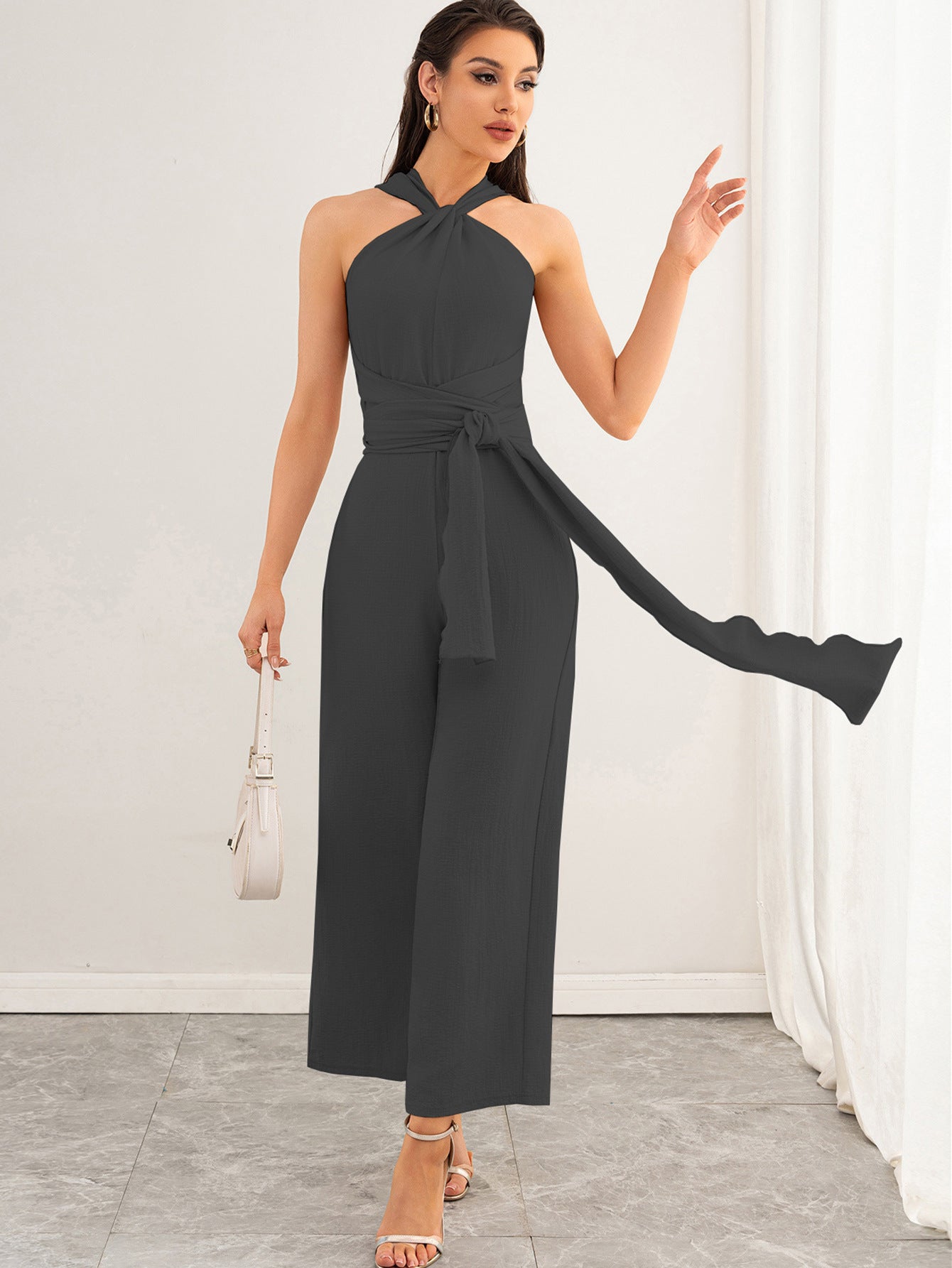 Women Sexy Backless Jumpsuit