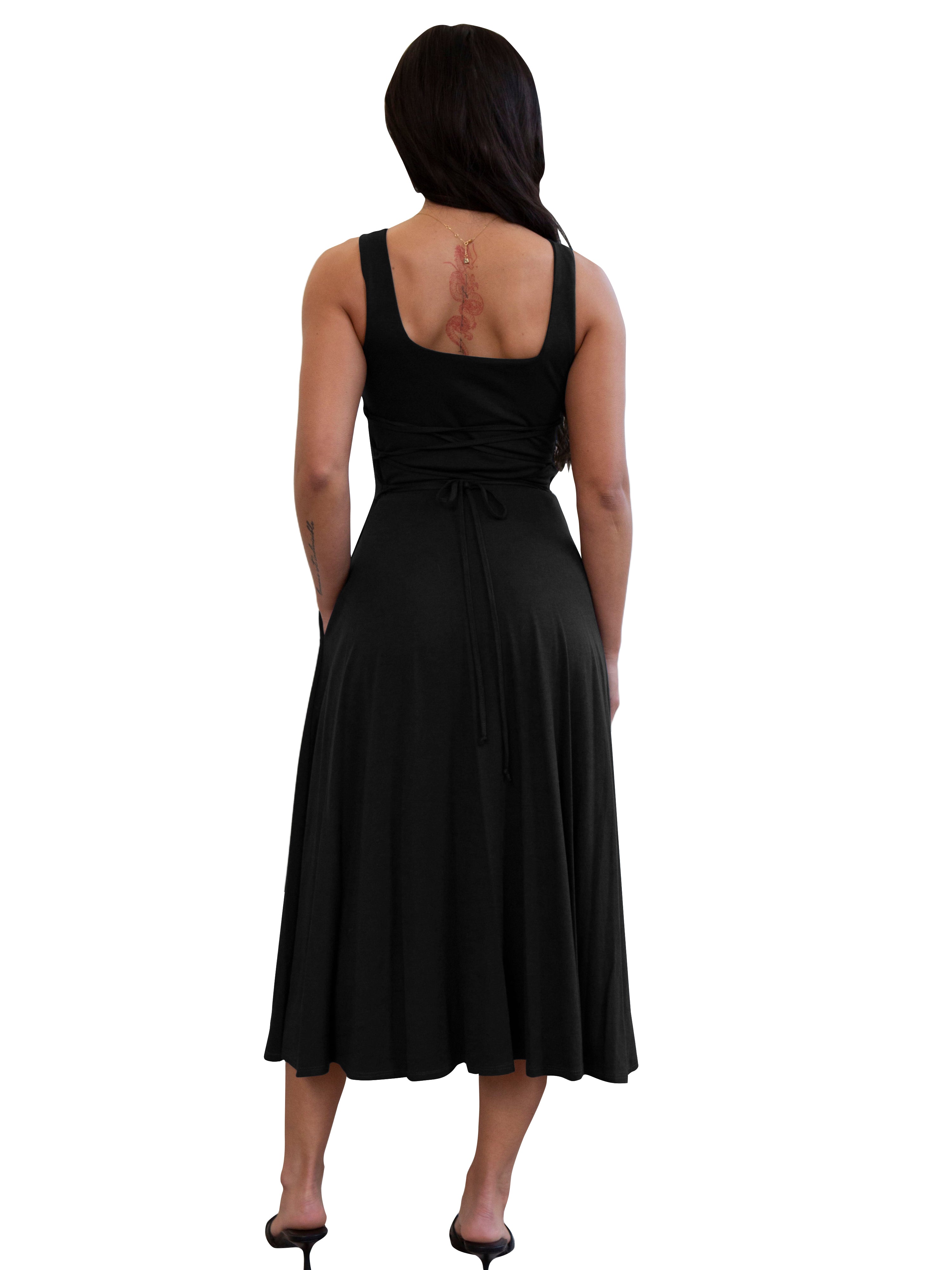 Women Solid Sleeveless Dress 8
