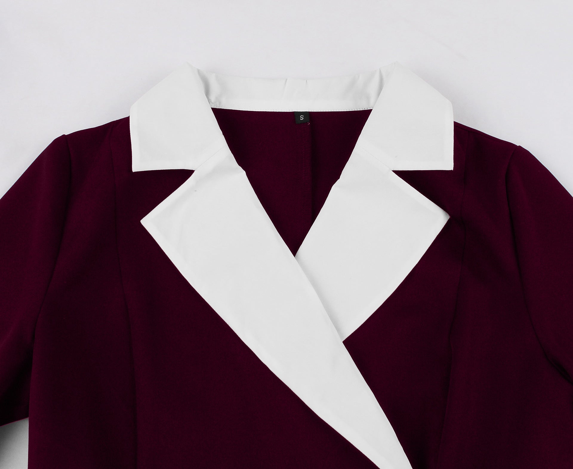 Women's Slim Fit Slim Waist High-End Color-Block Office Chic Maxi Dress for Summer 24