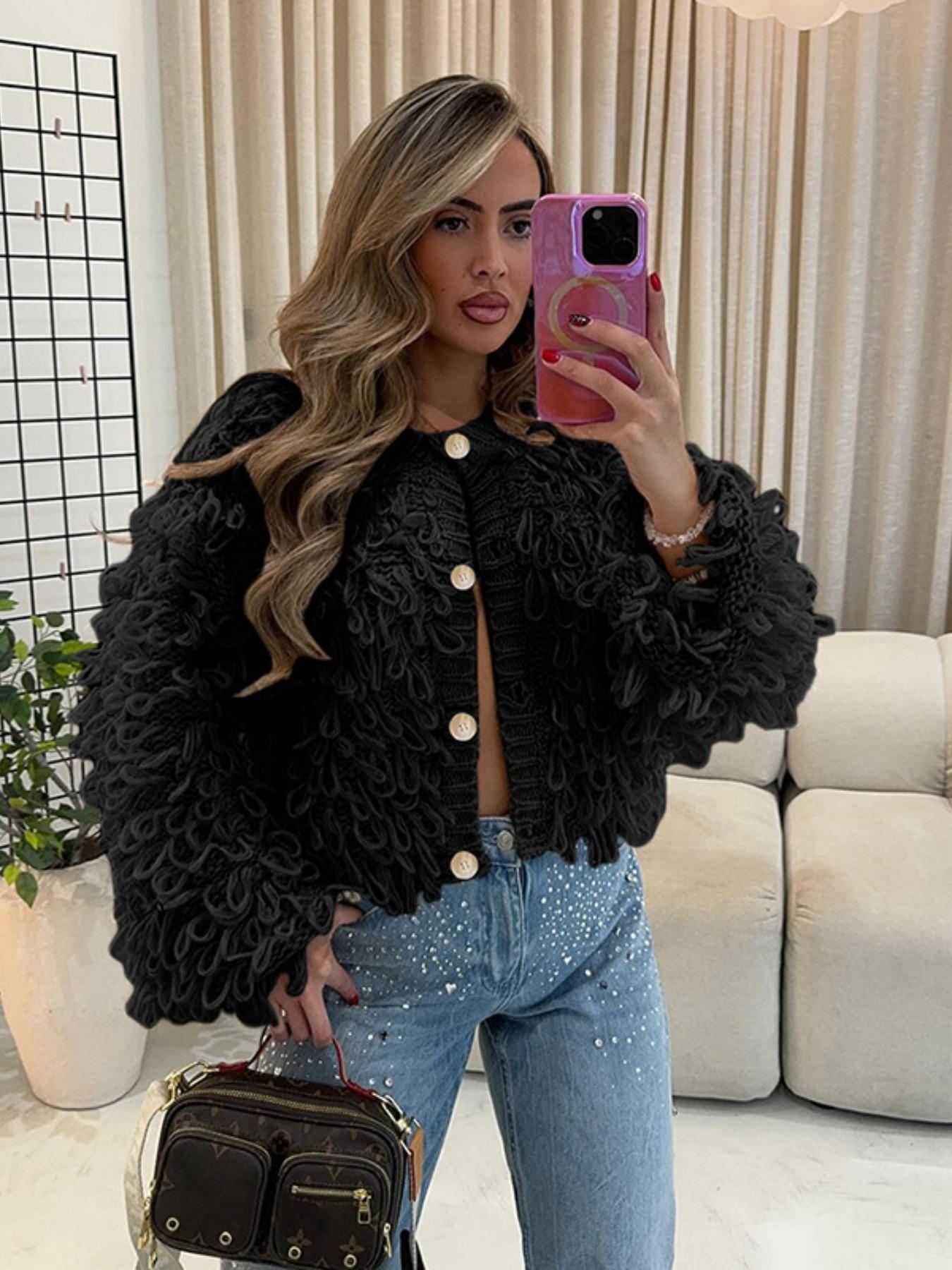 FashionKnitting Fringe Button Coat 5