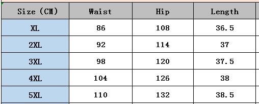 Summer Plus Size Elastic Patch Denim Shorts 7