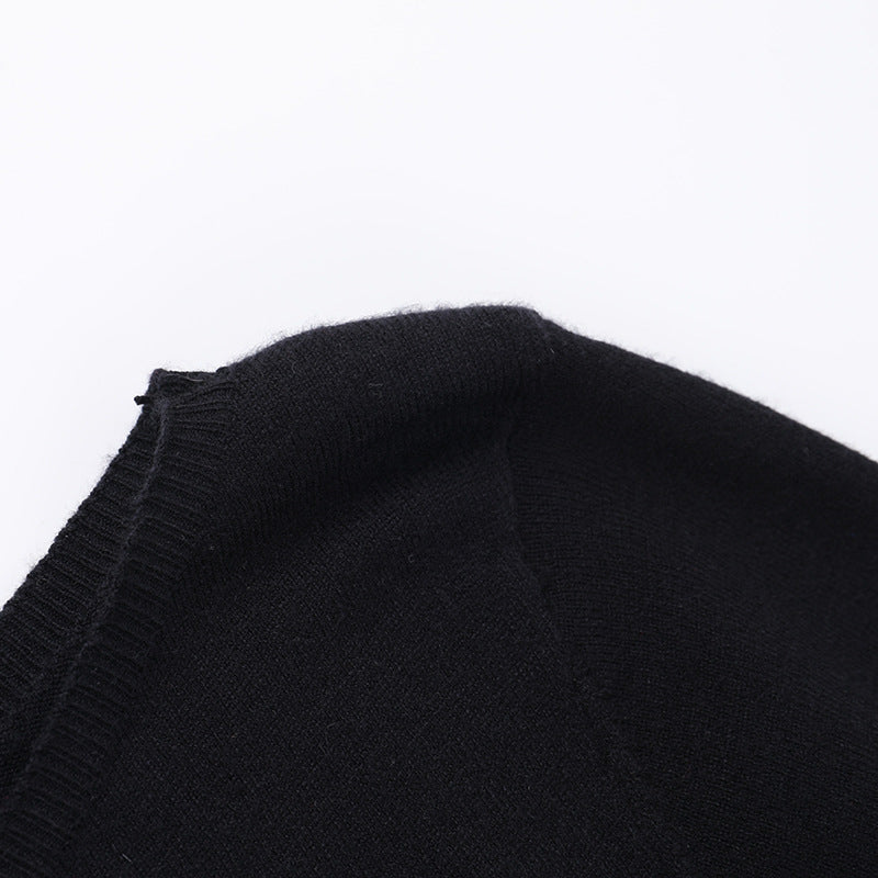 Autumn Chic Ruffled A-Line Long Sleeve Women Knitting Dress 10