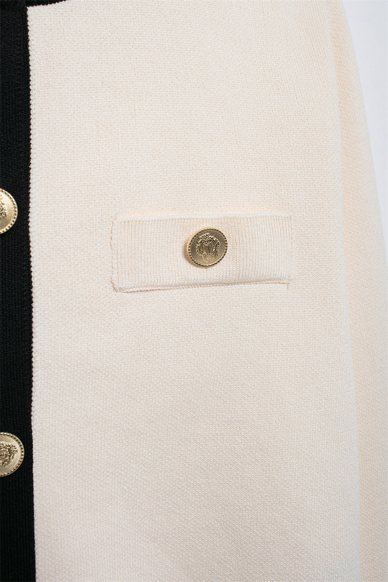 Women Autumn Gold-breasted Knitting Top 18