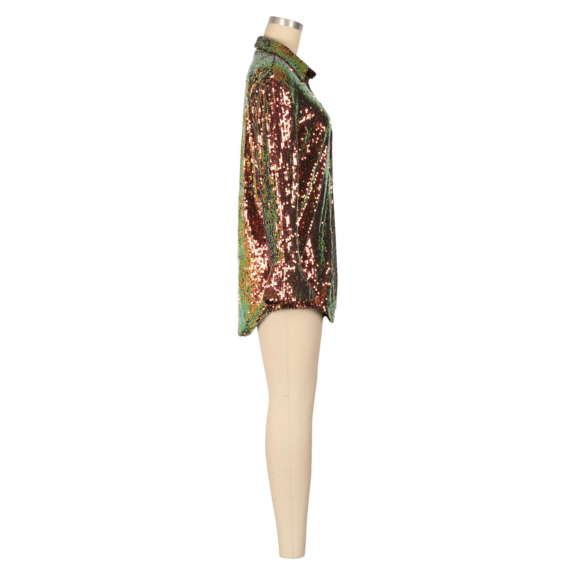 Women's Sequined Shirt Jacket 13