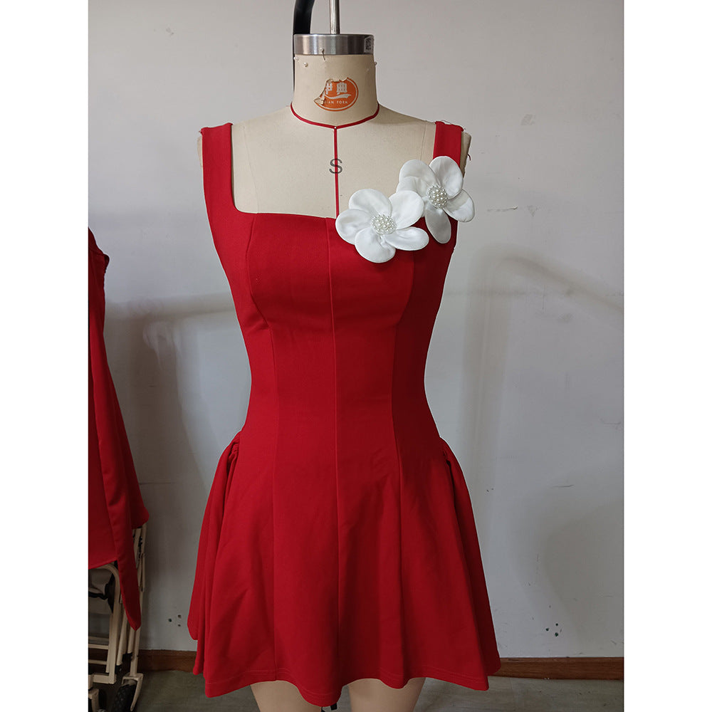 Women spring Summer sexy Strap Dress 7