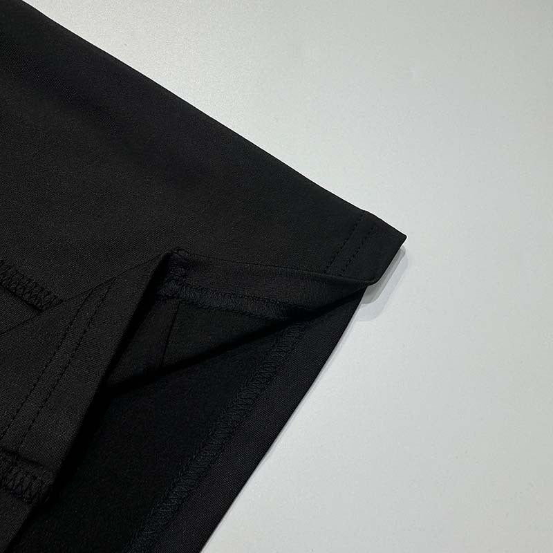 Autumn Women Half Turtle Neck Ribbed Long Sleeve Slim Fit Slim Waist Long Dress 22