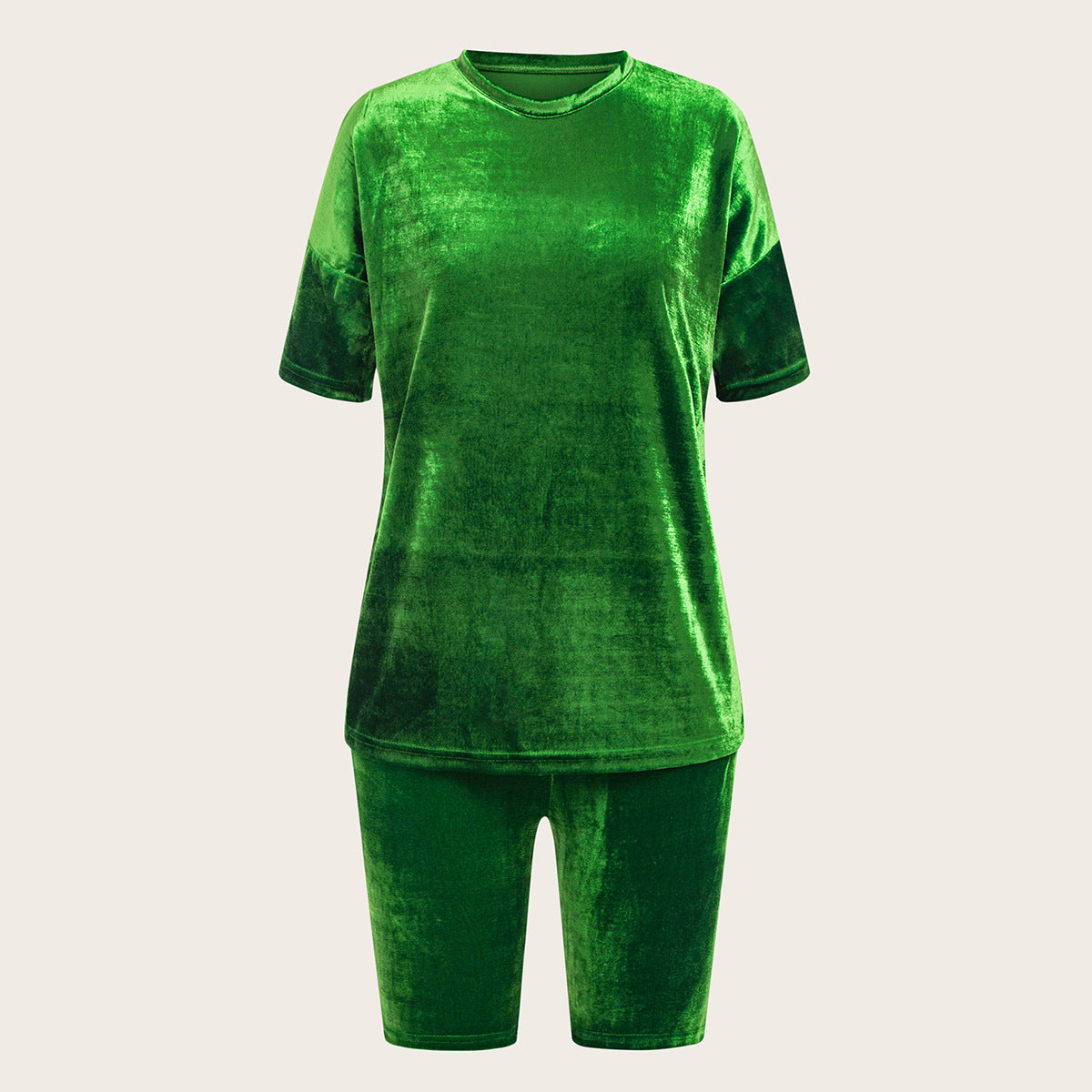 Women velvet Top and Shorts two-piece set 8