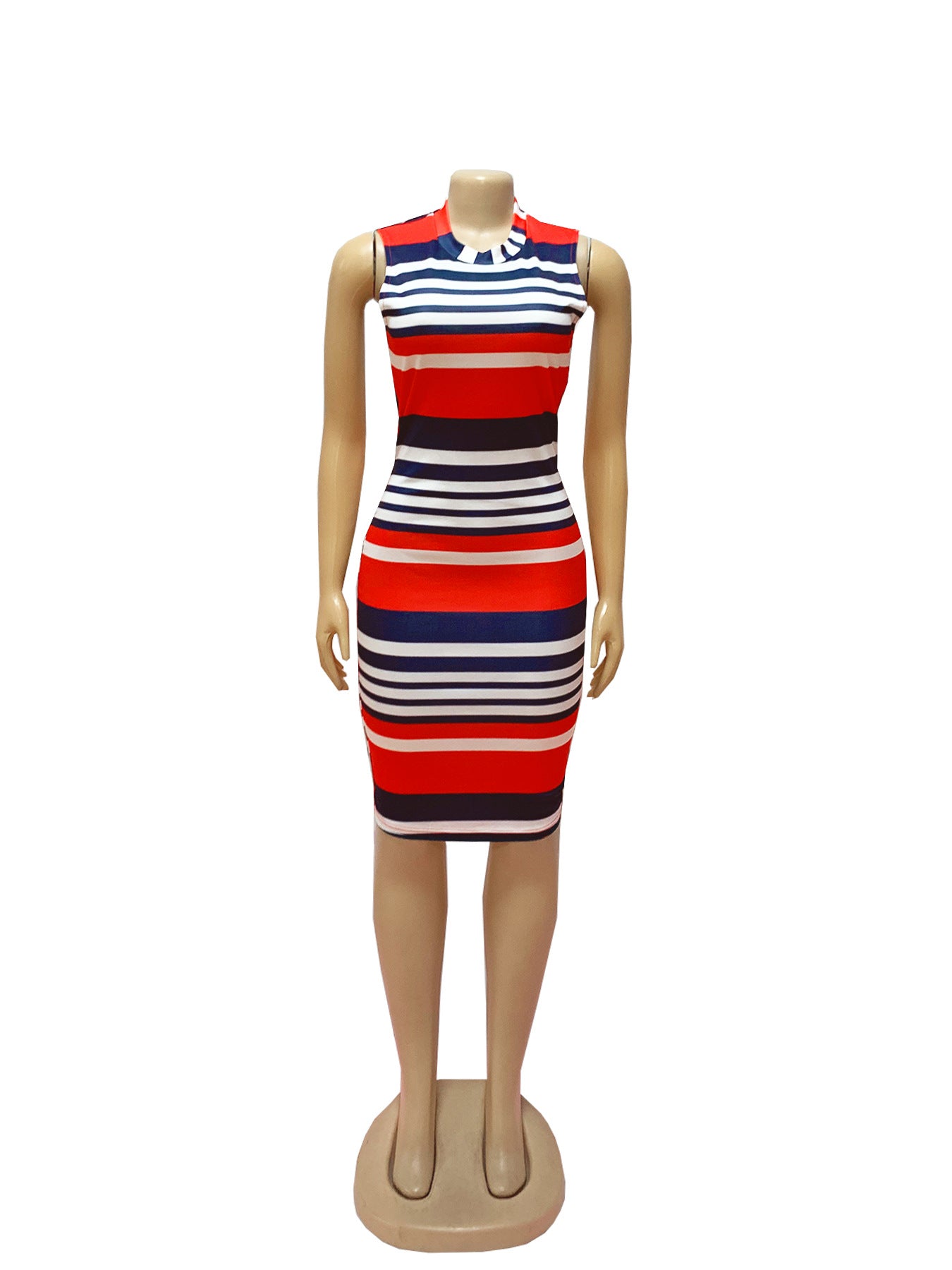 Women Casual Women Sleeveless Print Bodycon Dress