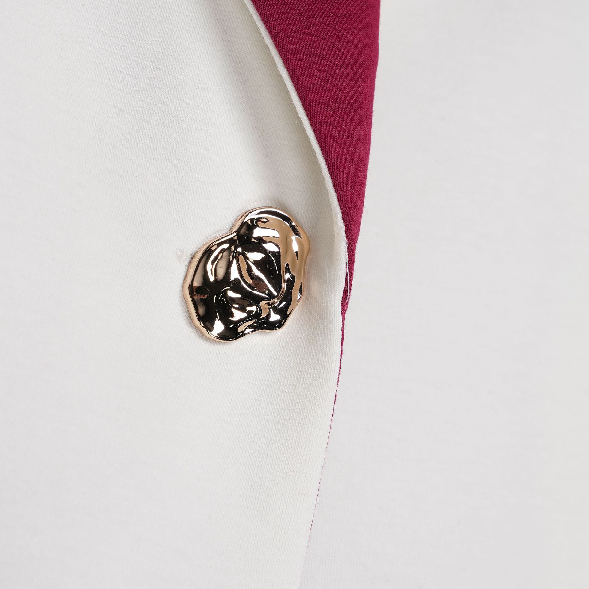 Women's Elegant Career Color-Blocking Turndown Collar Casual Suit Two-Piece Set 34