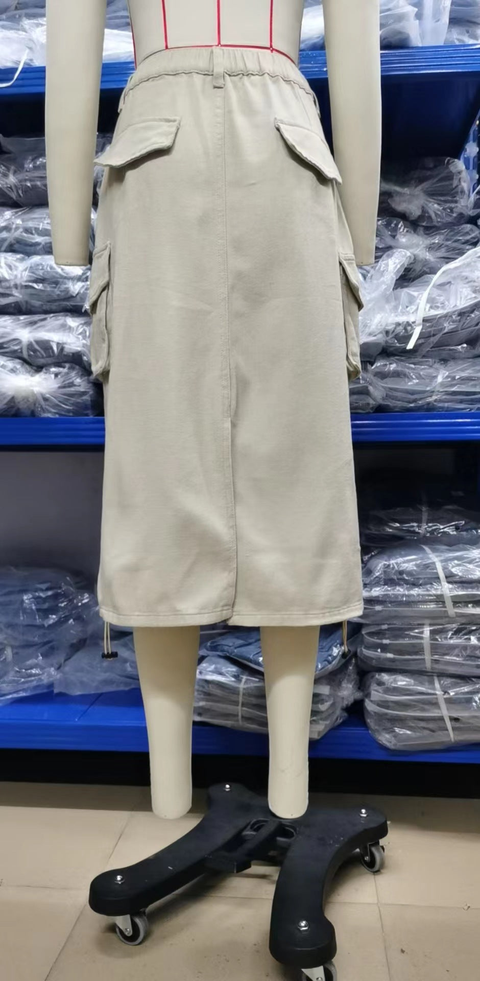 WomenDenim CargoCasual Skirts 13