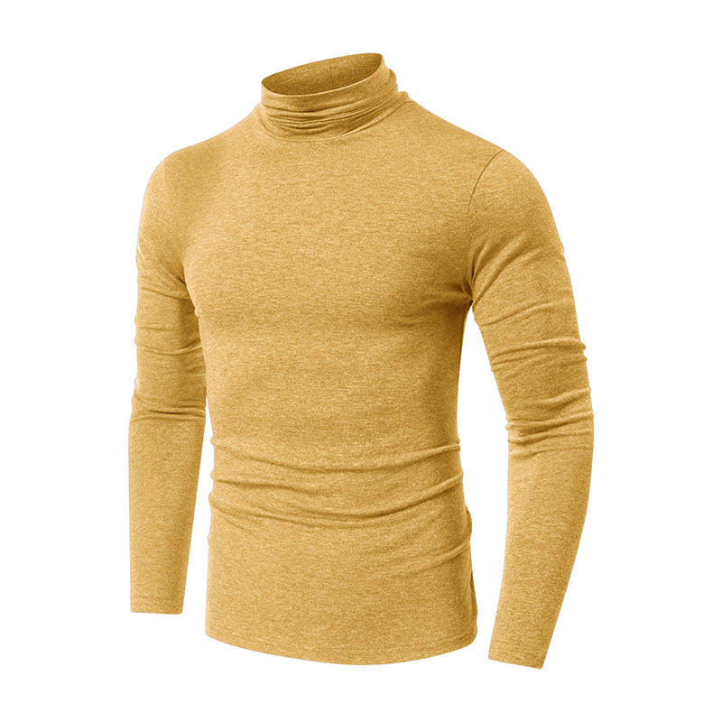 Men's Fall and Winter Turtleneck Basic Long Sleeve T-Shirt 51