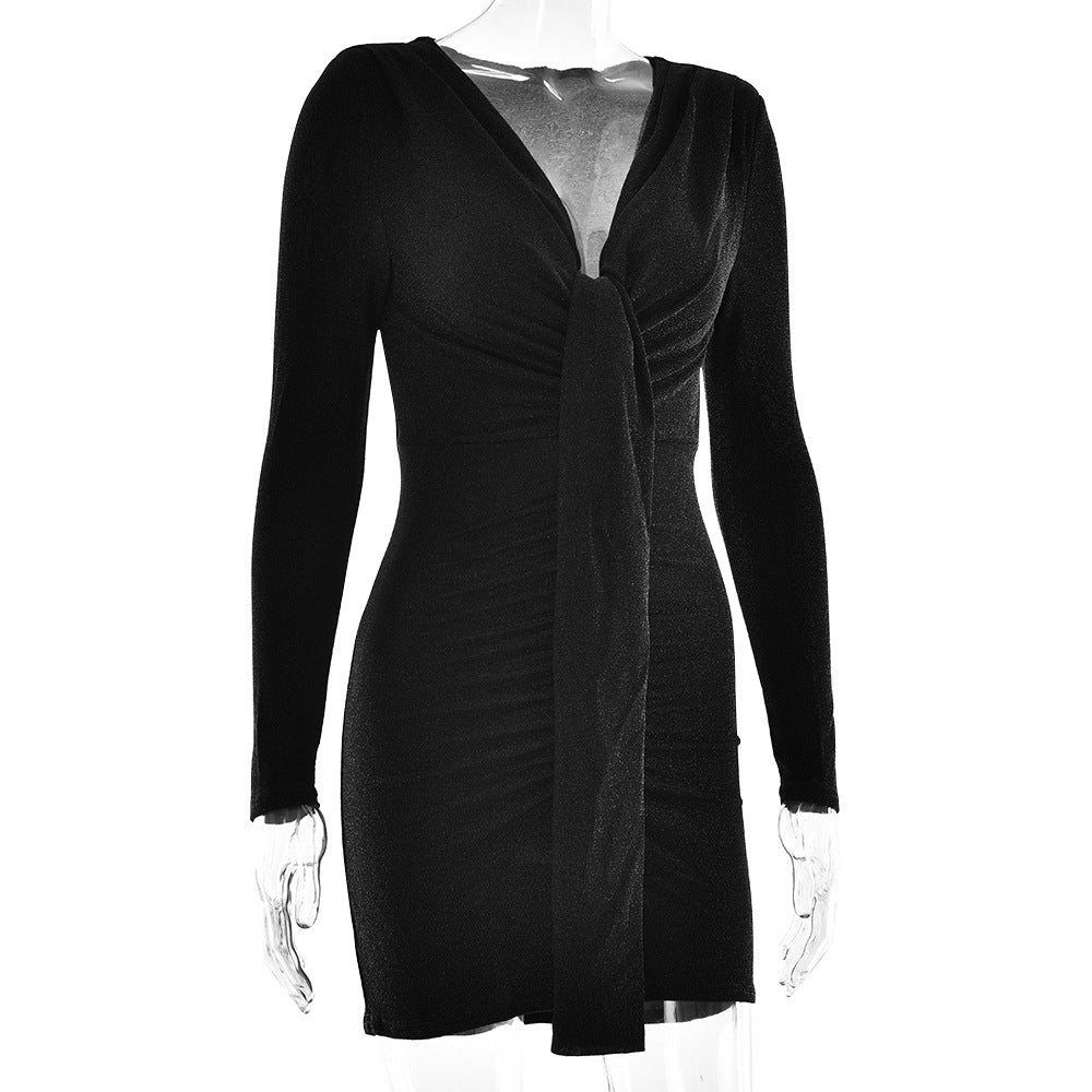 Women Party V-neck Sexy Bodycon Dress 19