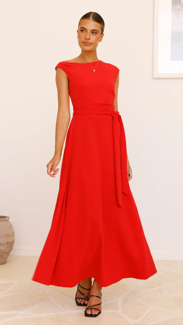 Women's Eelegant Sleeveless Solid Color Long Dress