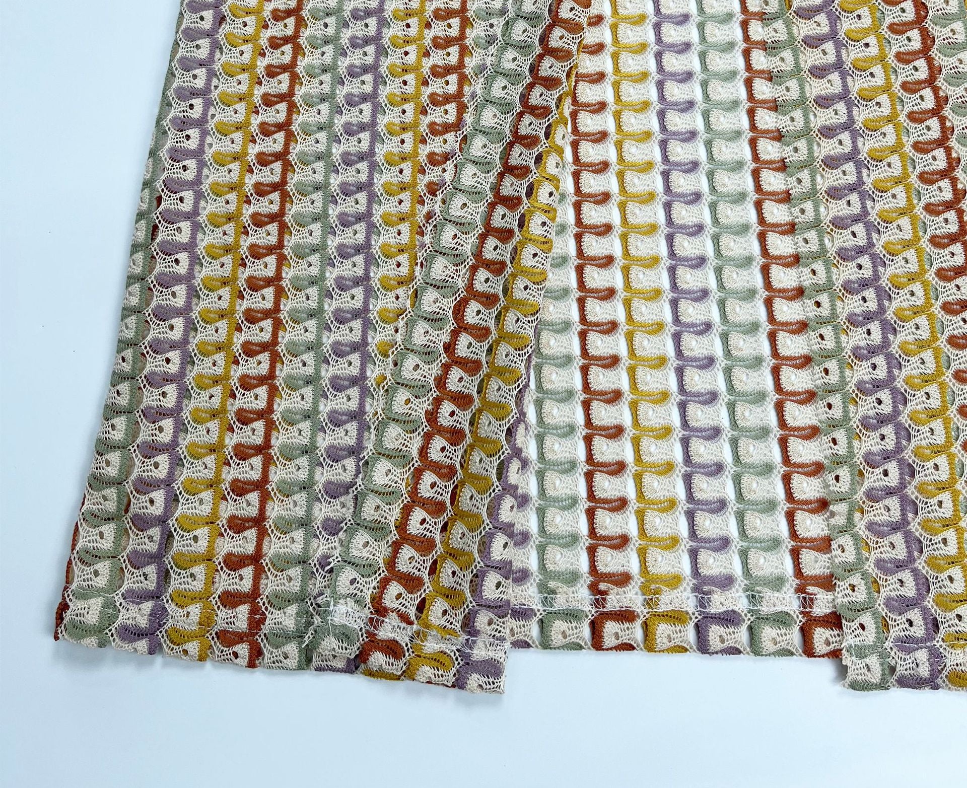 Women Contrast Color Lace Hollow Slit Maxi Dress 31