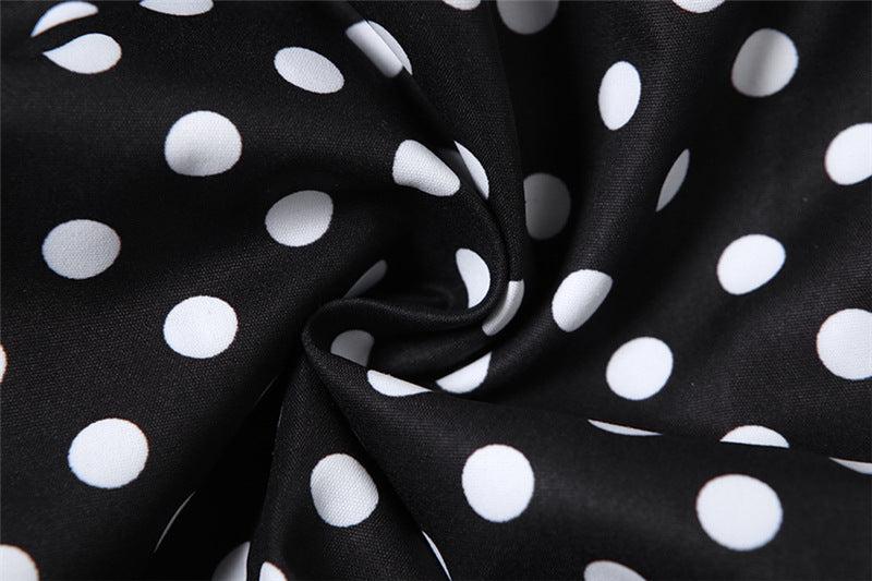 Spring Sexy Polka Dot Bubble Ultra-Short Dress 14