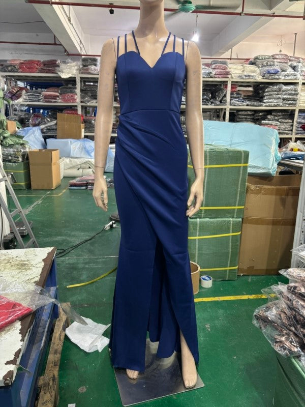 Formal Party Evening Dress Fashion Elegant Long Sexy Straps Slim Mermaid Cocktail Prom Dress 43