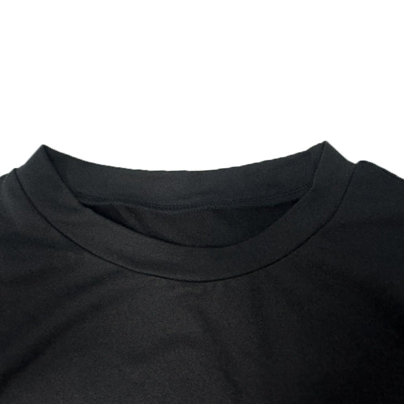 Women printed Casual short-sleeved T-shirt + wide-leg pants two-piece set 14