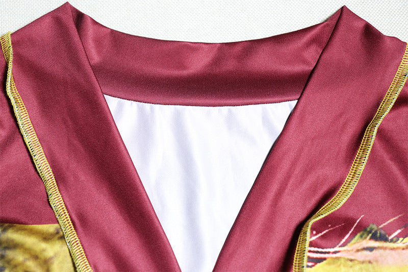 Women's Long Sleeve Crop Top Fashion Breasted Two-Piece Skirt Set 12