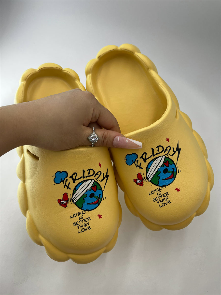 Spring And Summer Women's Shoes Sandals And Slippers Couple Eva Waterproof Women Slippers 105