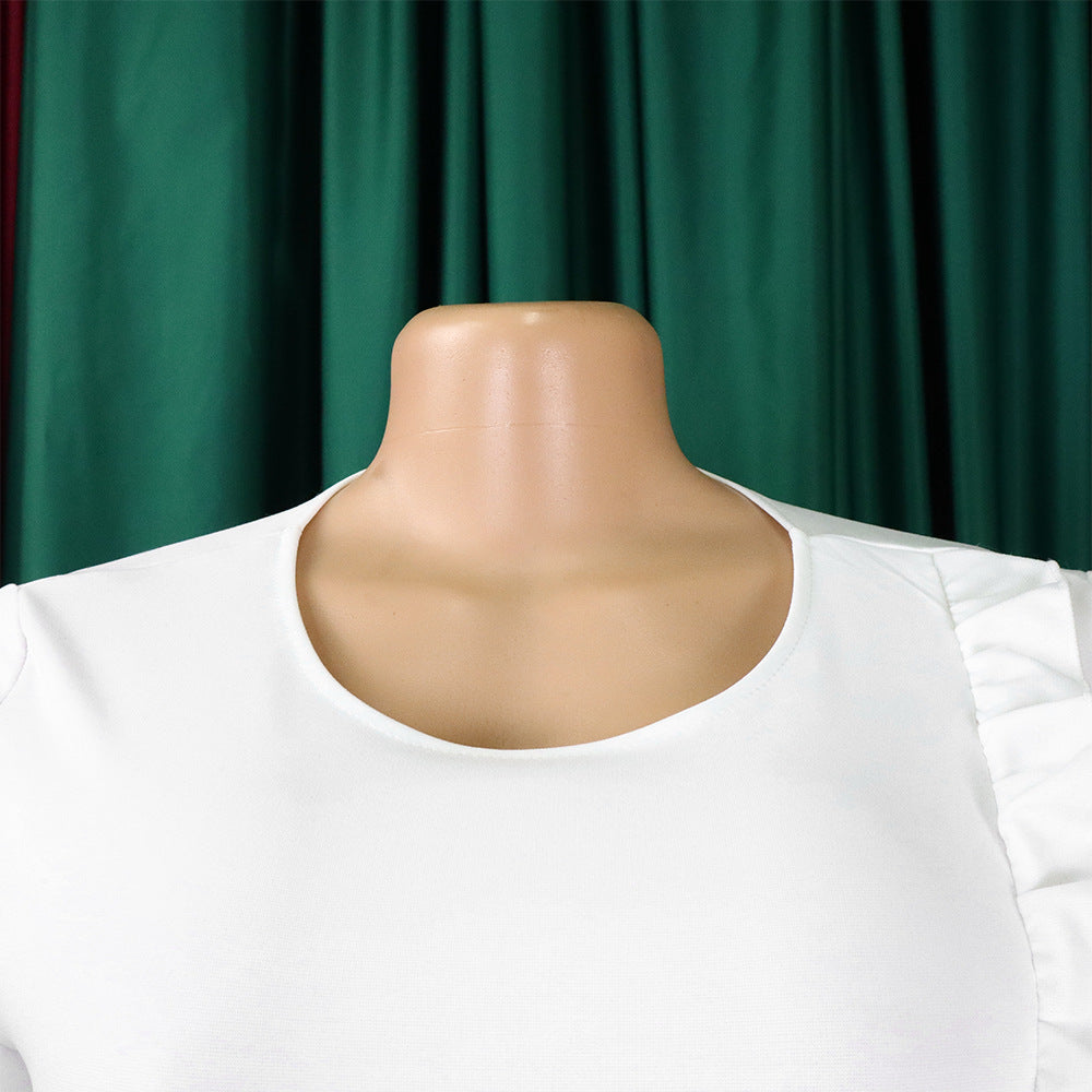 Spring Chic Slim Pencil Skirt Fashion Bodycon Africa Plus Size Dress 15