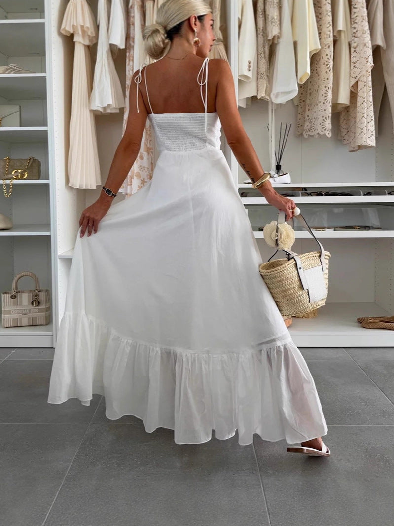 Women Summer Halter Backless Dress 5