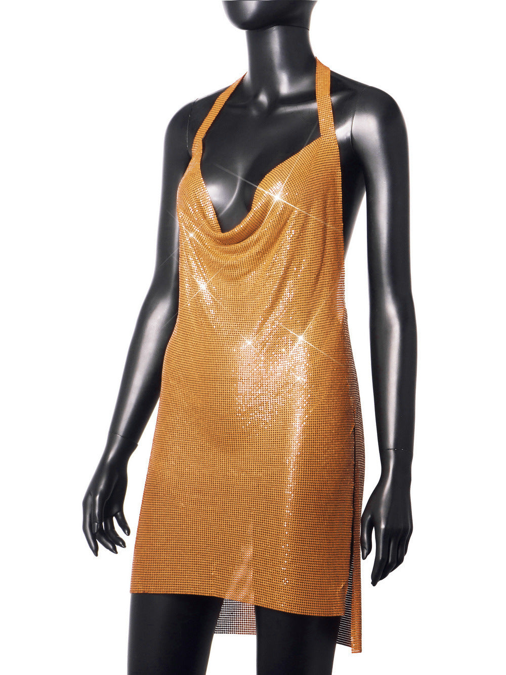 Sexy Metal Sequin Strap Night Club Dress 35