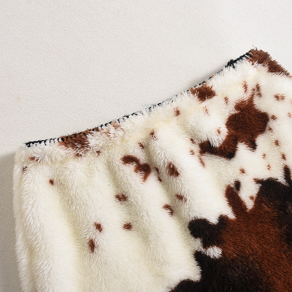 Women Yarn-dyed Lambskin Skirt 24