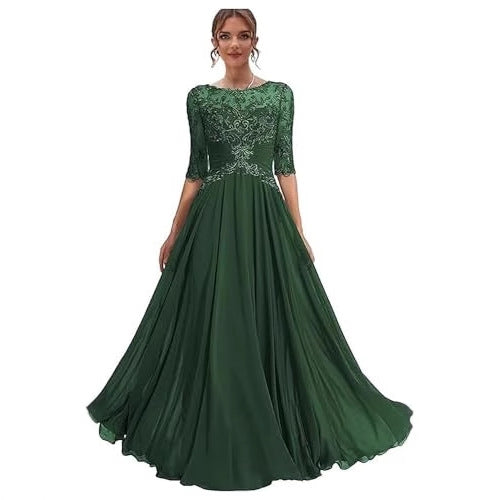 Women Lace Long Formal Evening Dress Prom Party Dress（Processing time need 3-6 days） 17