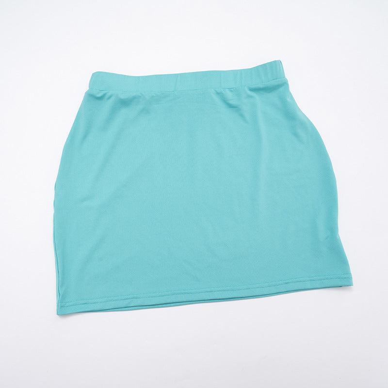 Women Off-Shoulder Bell Bottom Long-Sleeved Top and Skirt Two-Piece Set 28