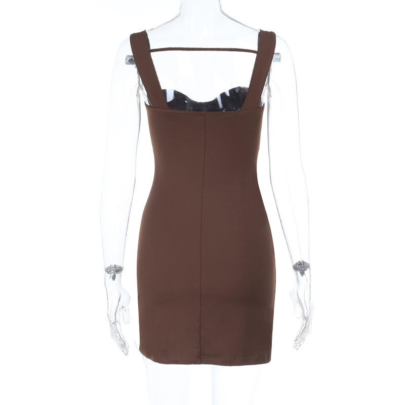 Summer Slim Strap Sleeveless Bodycon Dress 6