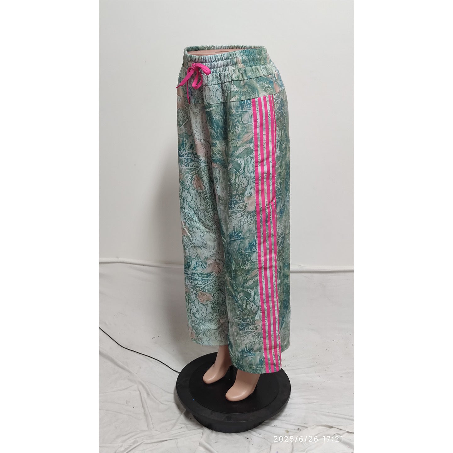 Women's Fashion Casual Printed Straight Leg Pants 5