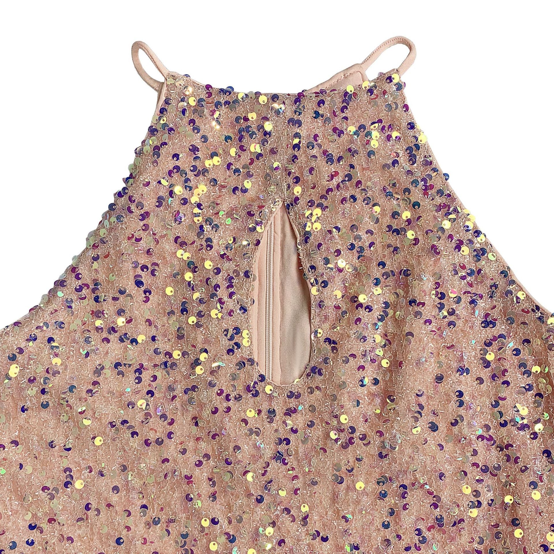 Women's Chic Sexy Sequined Split Fashionable Dress 13