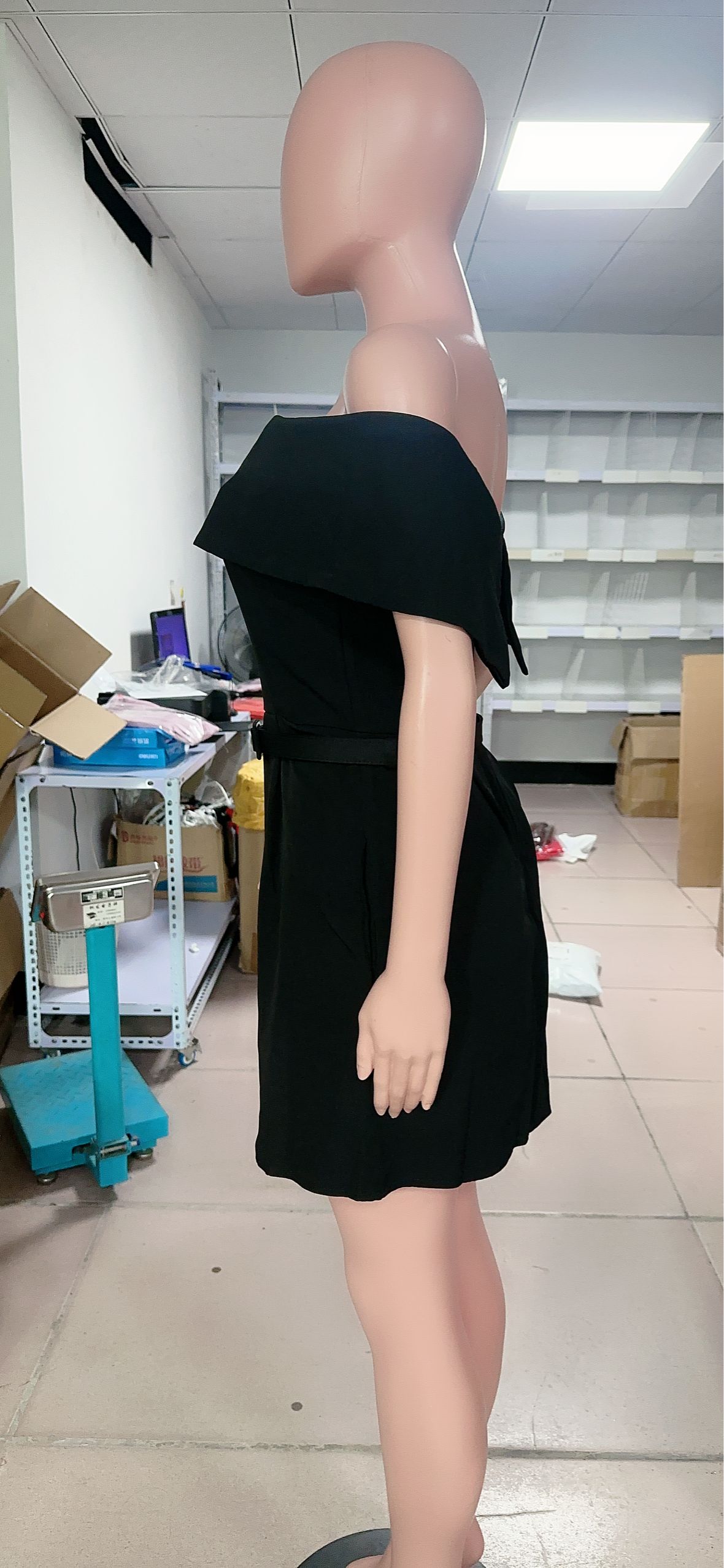 Women Belt Off Shoulder Party Dress 9