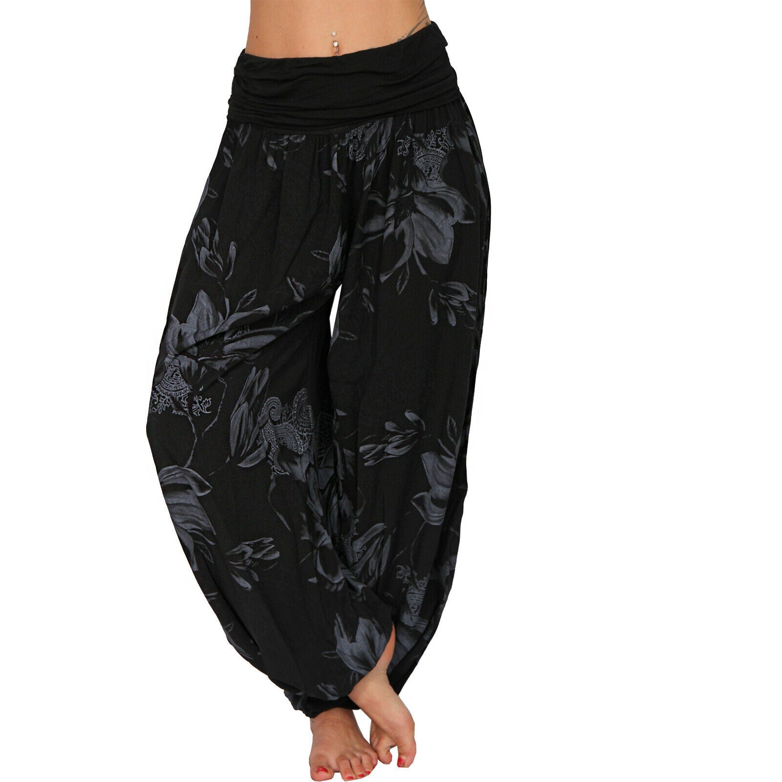 Women Printed Casual Wide-Leg Pants 24