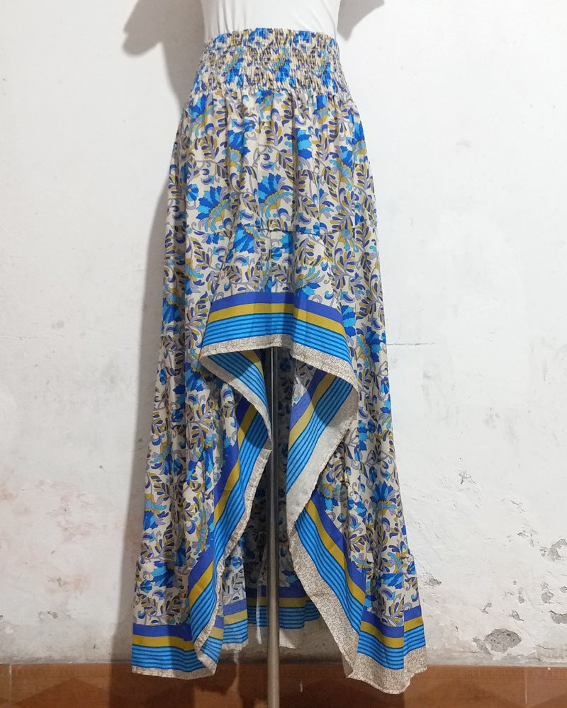 Women printed irregular skirt 15