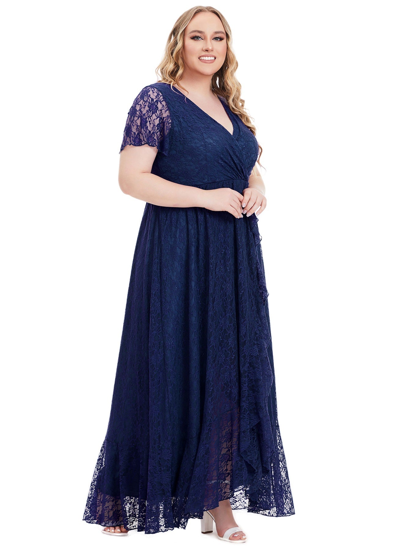 Plus Size Women's Evening Dress Lace Bridesmaid Dress 10