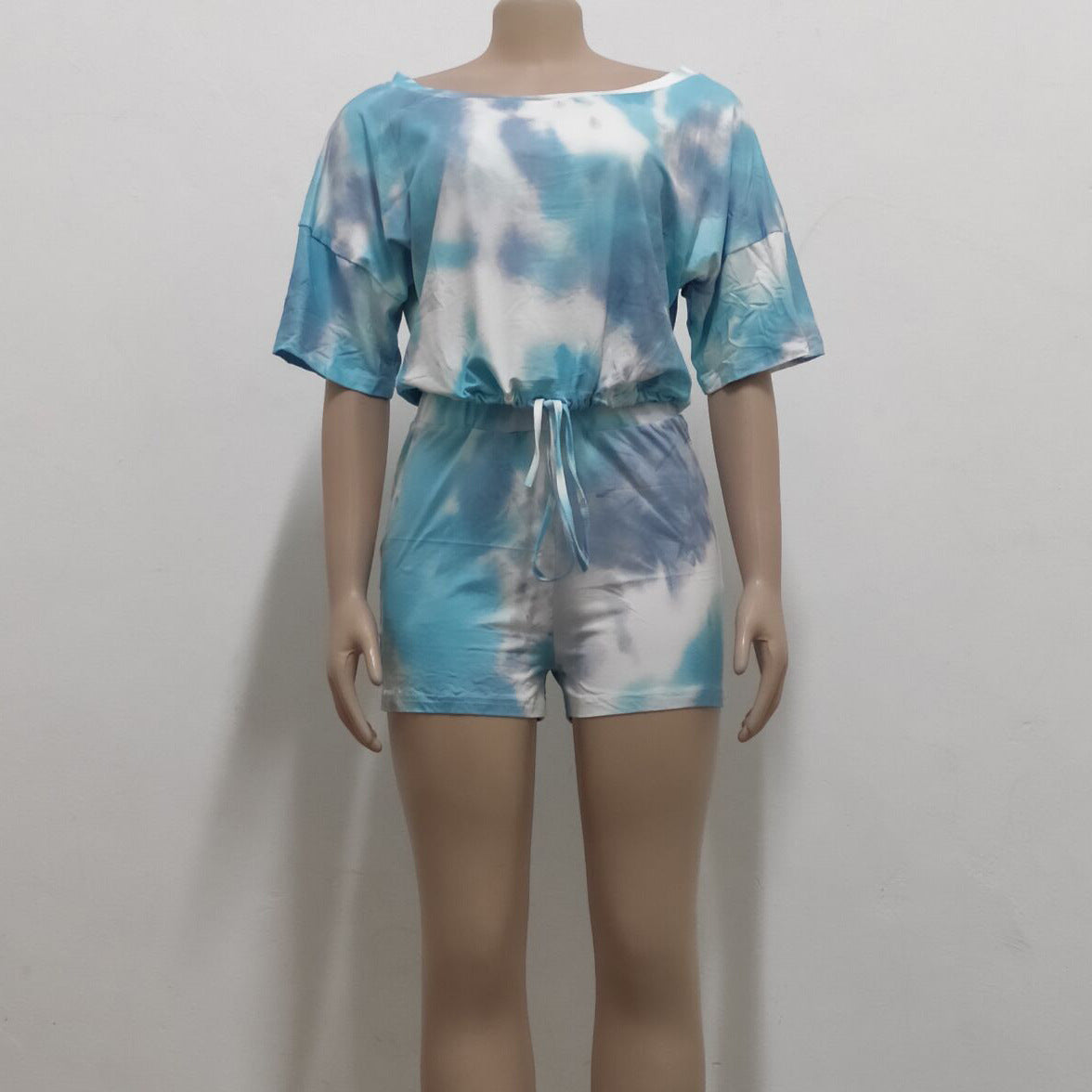 Women Casual Print Top and Shorts Two-piece suit 10