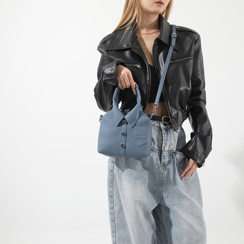 Women spring pebbled shoulder bag crossbody bag 10