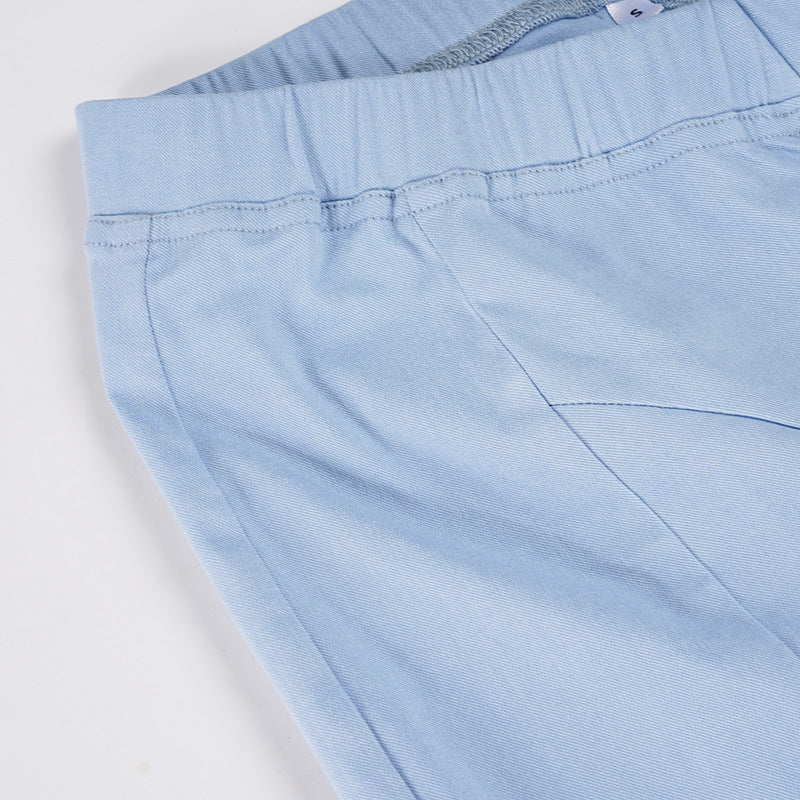 Women Casual Knitting V-Neck Long-Sleeved Zippered Hoodies and Sweatpants Two-Piece Set 29