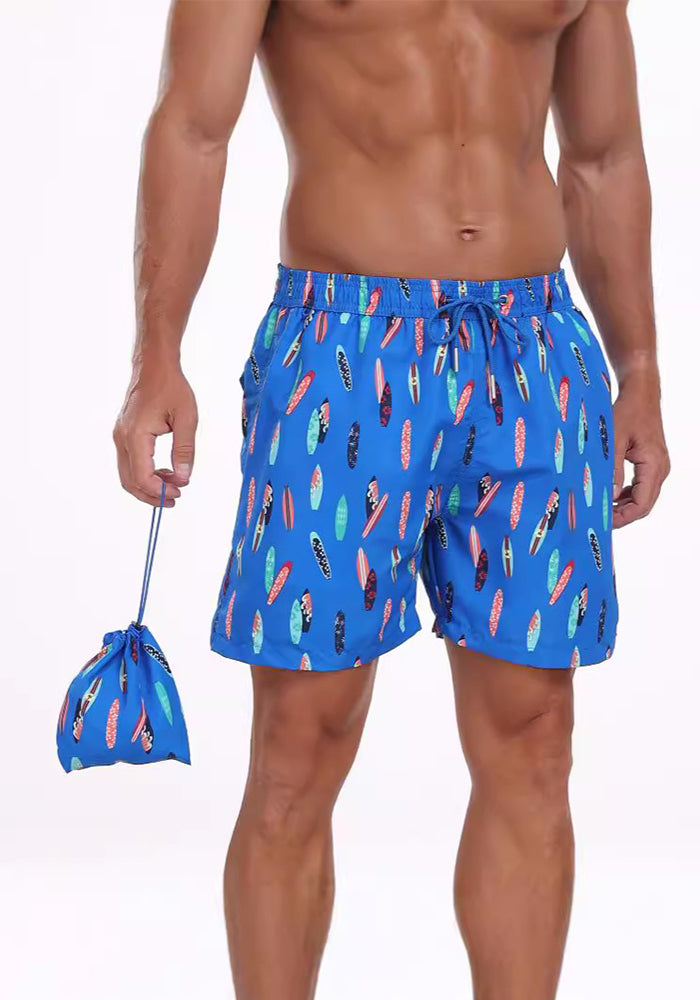 Men's summer printed beach shorts