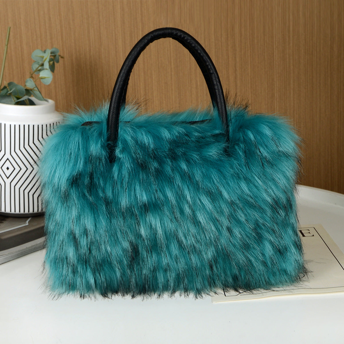 Fur Plush Bag Fashion Portable Shoulder Imitation Fur Bag 18