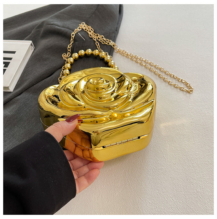 Women Rose Flower Crossbody Clutch 25