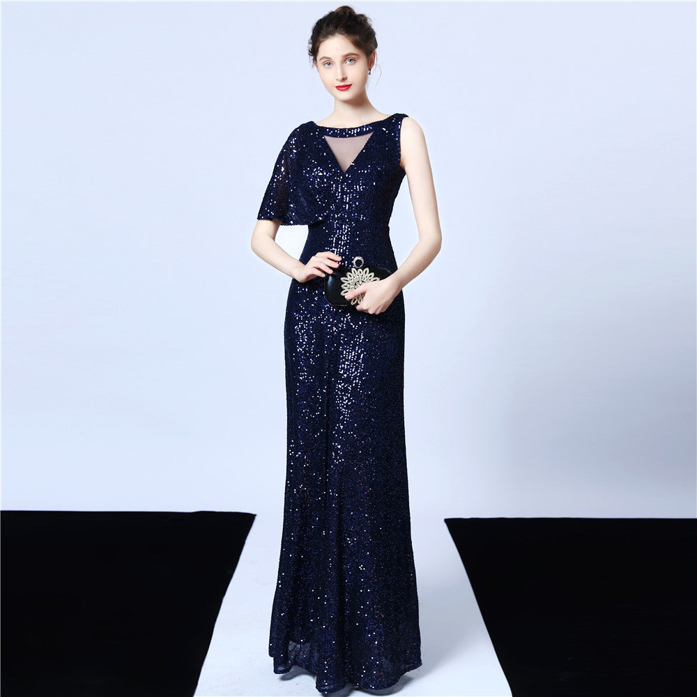 Plus Size Beauty Sequins Long Formal Party Evening Dress 15
