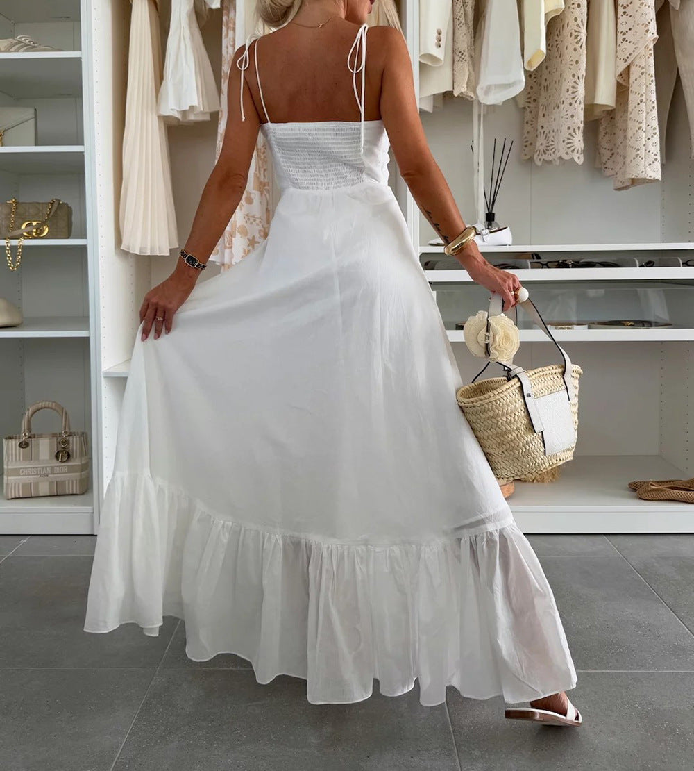 Women summer suspender dress 6