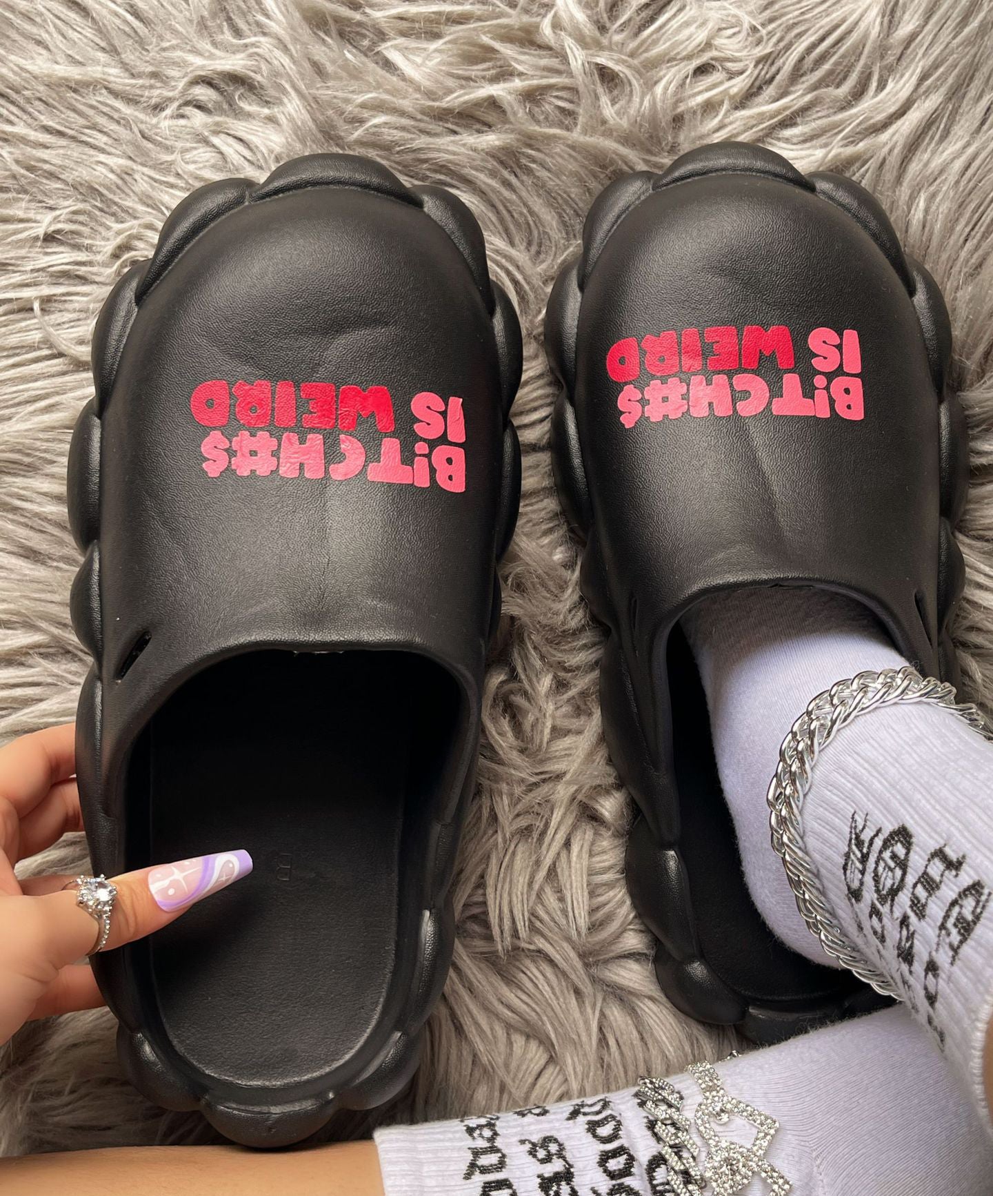 Spring and summer women's shoes Baotou sandals and slippers couple eva waterproof half slippers women Slippers 24